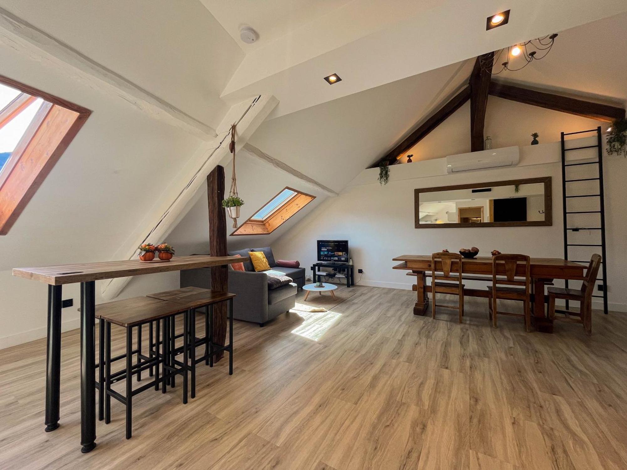 Apartamento Cocon Sous Les Toits Albertville Exterior foto